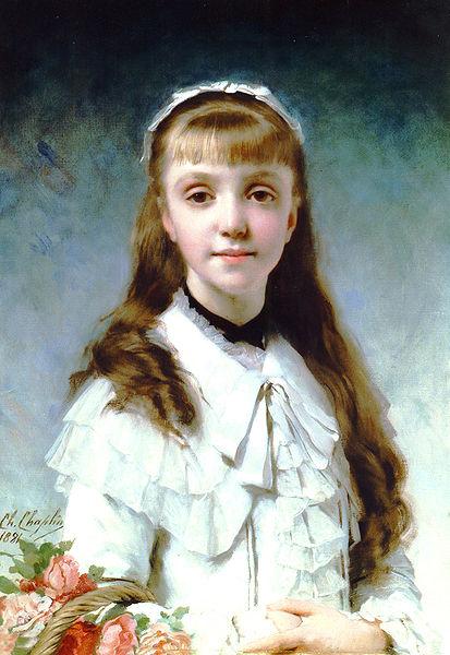 Charles Joshua Chaplin Portrait of a young girl